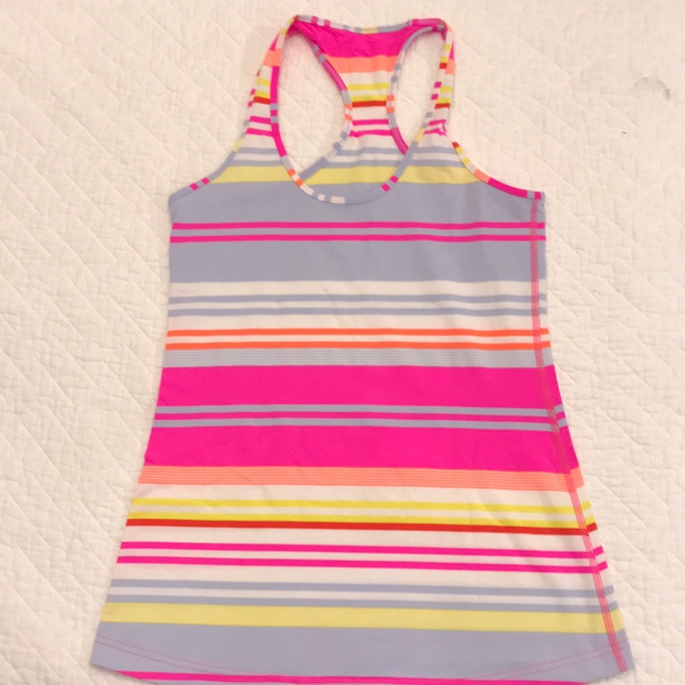 Lululemon cool racerback size 8 striped